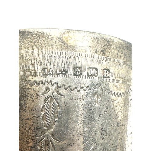 29 - silver christening mug