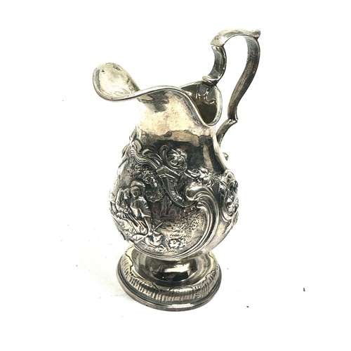 66 - Vintage figural silver cream jug