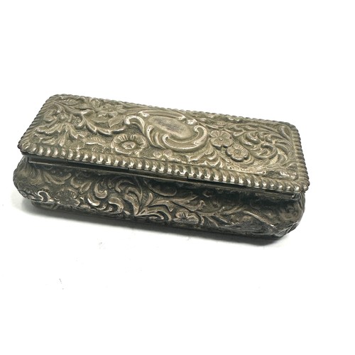 17 - Antique silver  trinket box