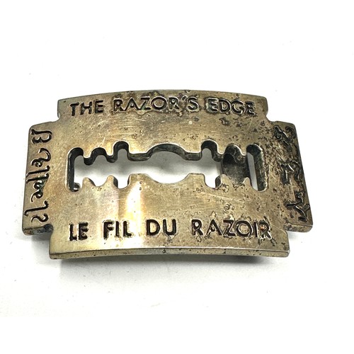 61 - .925 novelty razor blade gents buckle