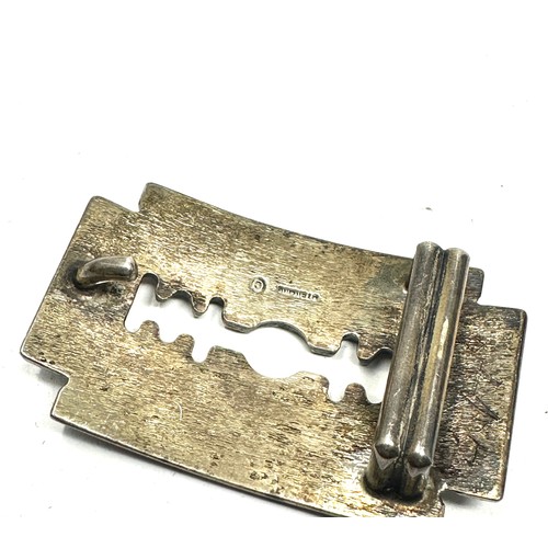 61 - .925 novelty razor blade gents buckle