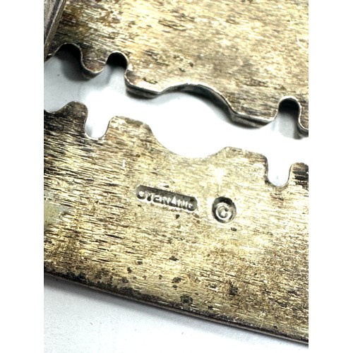 61 - .925 novelty razor blade gents buckle