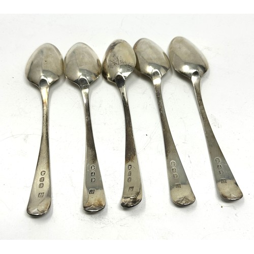 13 - 5 x . georgian silver teaspoons