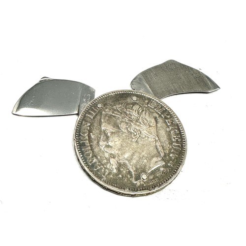 55 - .950 silver naopoleon III coin pocket knife