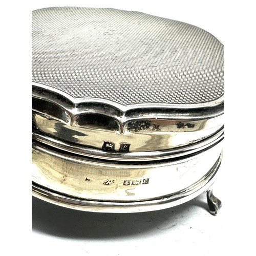 7 - antique sterling silver jewellery trinket box