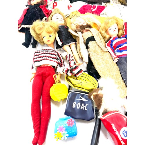 50 - Selection of vintage dolls and accessories to include Sindy, Patch, Tressy, Penny Brite, Walker Sind... 