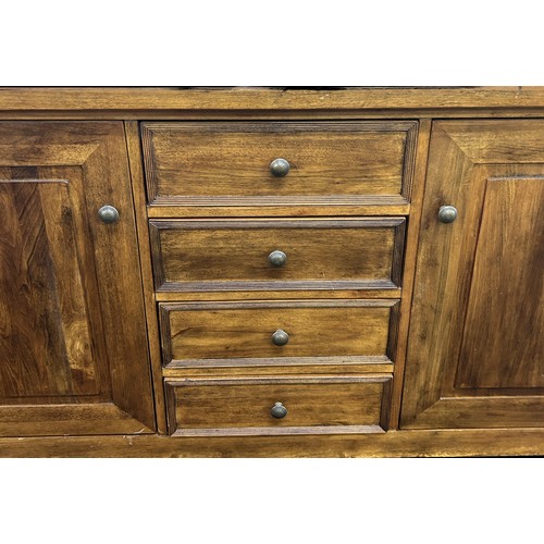 283 - Cherry wood sideboard featuring 2 doors, 4 drawers, approximate measurements: Length 67 inches, Heig... 