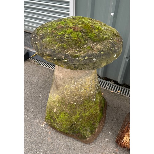 100P - Large vintage Staddle stone measures approx 35 inches tall x 20 inches wide