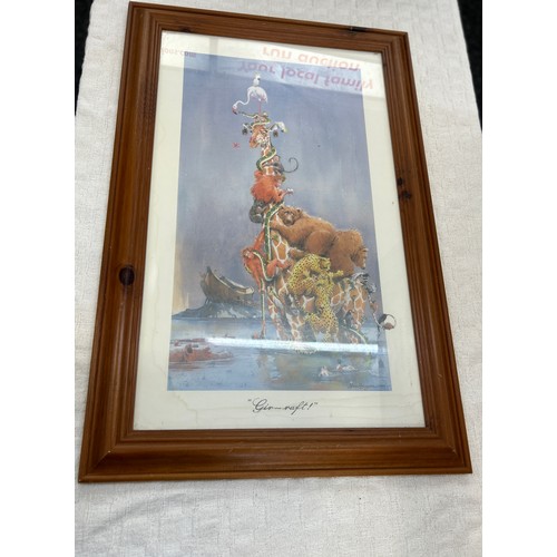 65 - John Hyson print, measures approximately 22 inches wide 32 inches tall