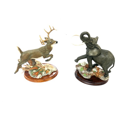 12 - The National Wildlife Federation The Franklin Mint 10 Point Buck 1991 Hand-Painted Fine Porcelain 12... 