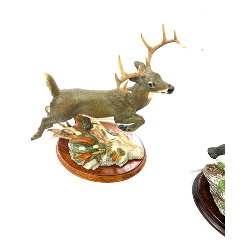 12 - The National Wildlife Federation The Franklin Mint 10 Point Buck 1991 Hand-Painted Fine Porcelain 12... 