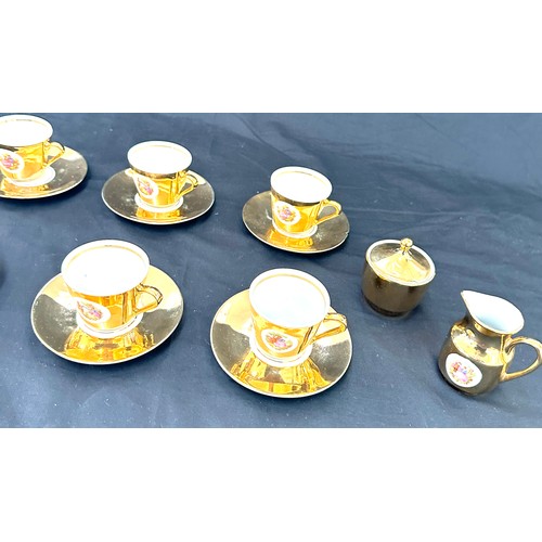 79 - German Bondware fine china coffee set