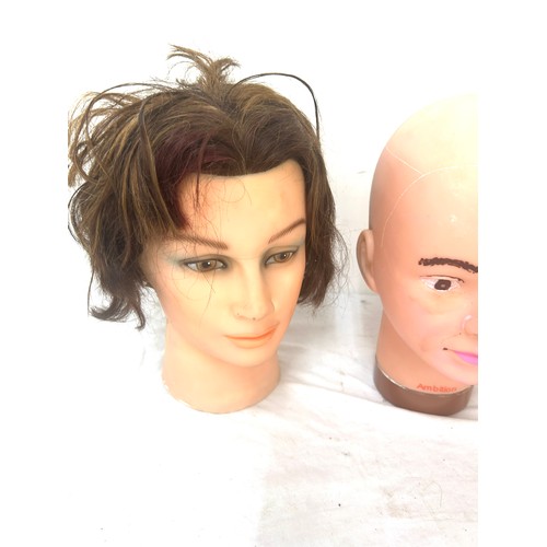 37 - Selection of 3 assorted mannequin heads