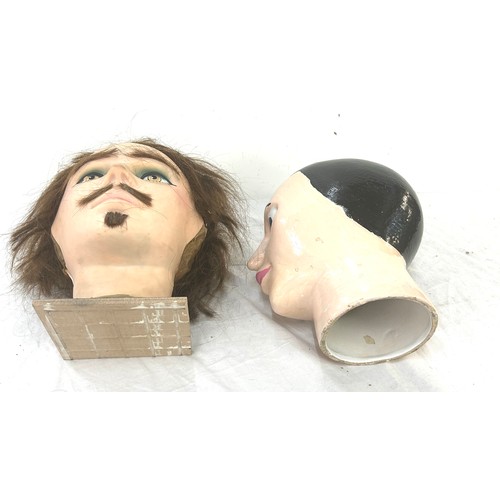 24 - Selection of 2 pot mannequin heads