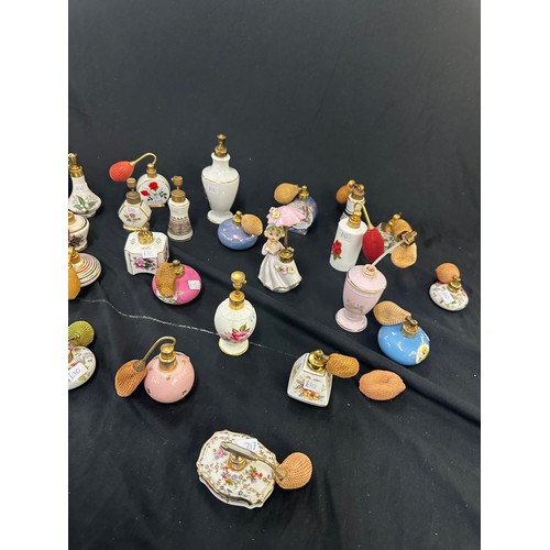 14 - Selection of vintage porcelain scent bottles