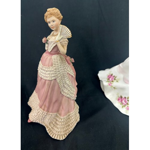 409 - Two vintage porcelain lady figures one Royal Doulton Claire HN3209 and Wedgewood Enchanted Evening B... 