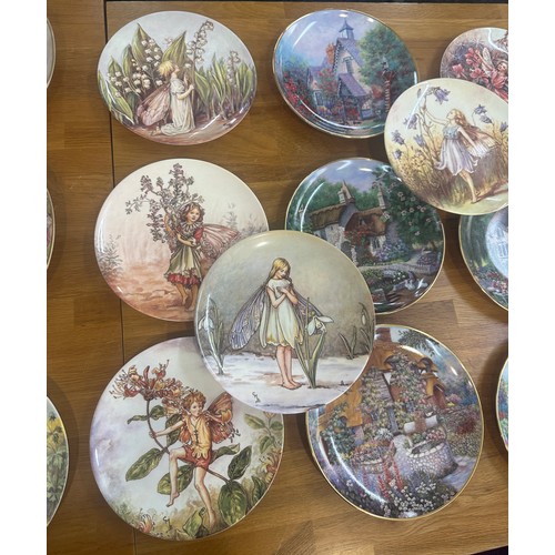 181 - Large selection of collectors plates to include ' The Enchanting World of the Flower Faires' and 'Li... 