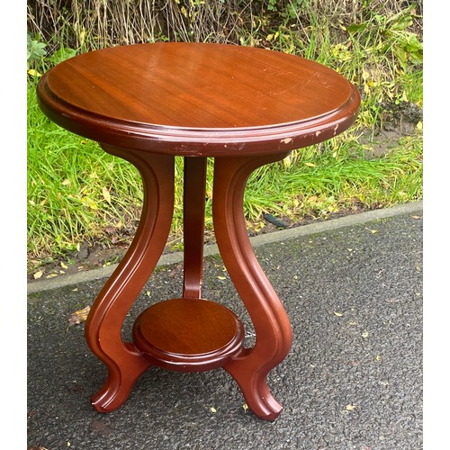 325 - 2 Vintage occasional tables, largest measures approximately 26 inches tall 26.5 inches wide