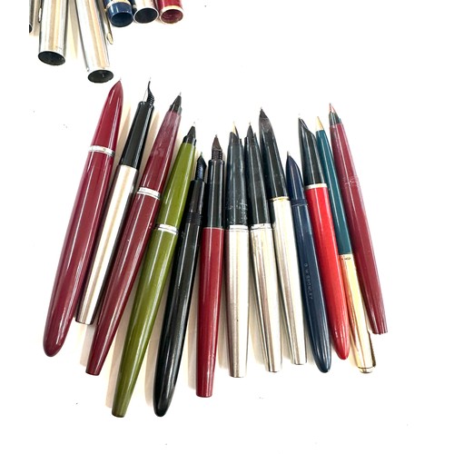 563 - Twelve parker pens including 61, 45 and a Lady Duofold one GF 61/65 pencil