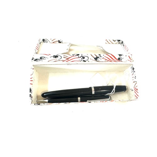 569 - Black Conway Stewart pen 66 and pencil boxed