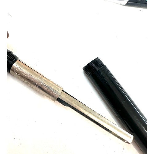 569 - Black Conway Stewart pen 66 and pencil boxed