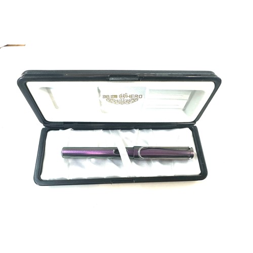 570 - Hero FP brushed violet boxed