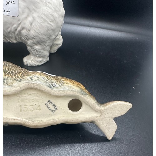 393 - Selection Beswick models to Include Polar bear, seal 1534, both in good overall condition