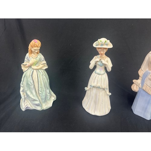 408 - Selection 4 ladies to include Royal Worcester Sweet Anne, Charity, 2 unnamed