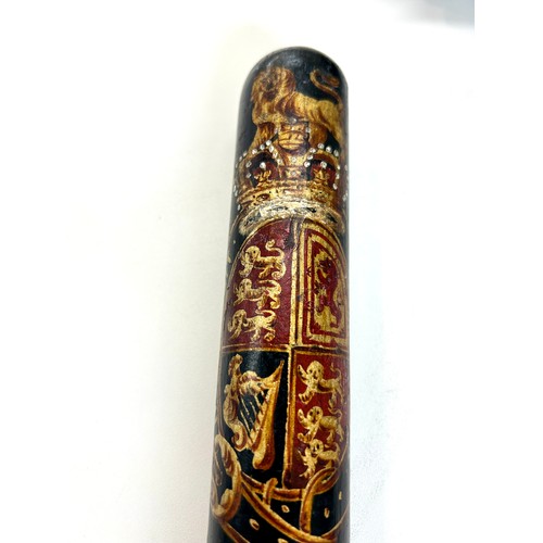 535 - Antique police truncheon marked parish of Wandsworth April 10th 1848, approximate length 47cm