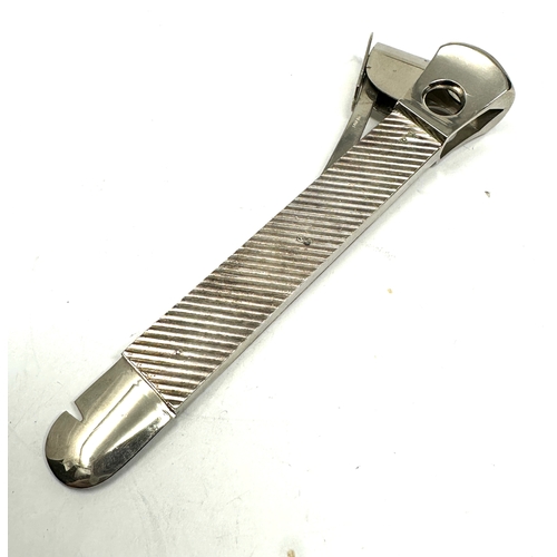 27 - Large silver handle cigar cutter