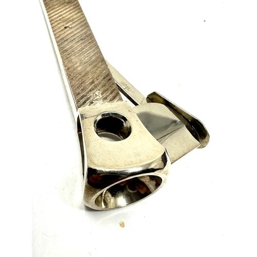 27 - Large silver handle cigar cutter