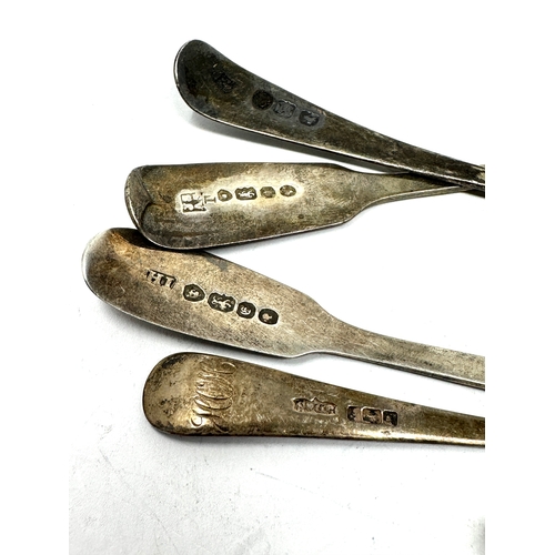 9 - selection of silver condiment spoons