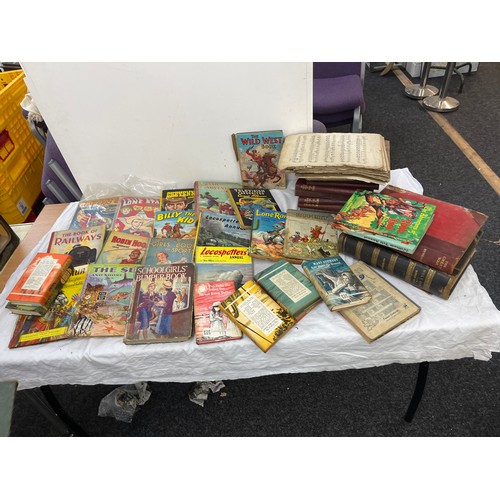 128 - Large selection of vintage and later books, annuals etc