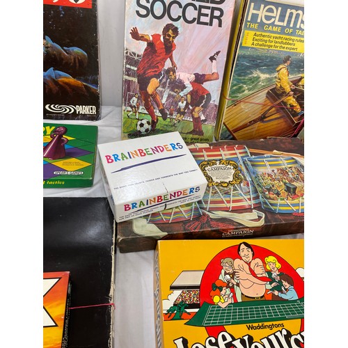 132 - Large selection of assorted games includes world soccer, Helmsman, loose your shirt etc