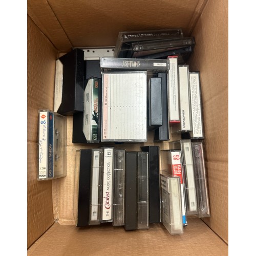 165 - Boxed Sanyo vintage walkman, model M-G27ASP together with a selection of cassettes, untested