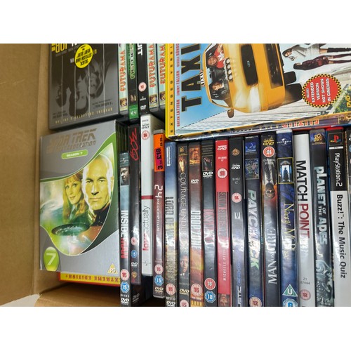 150 - Large selection of dvd's to include a selection of Box sets such as Prison break, Star trek etc