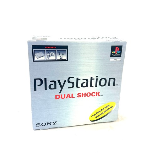 57 - Sony Playstation dual shock gaming console, model  SCPH-7502B, untested