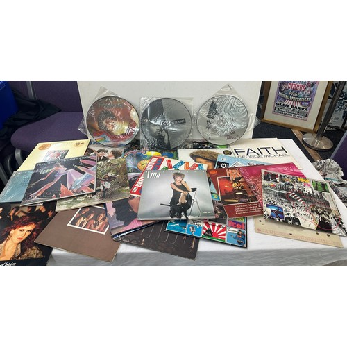 209 - Selection of records to include The Beatles, Bee Gees, George Michael, Wham etc