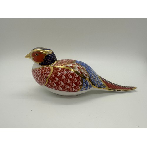 421 - Two Royal Crown Derby paperweights - Partridge, number 4,445 of a limited edition of 4,500, hand sig... 