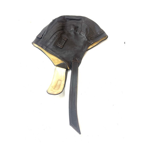 510 - Two chamois lined leather flying hats