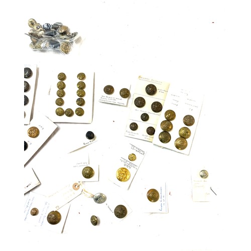 468 - Large selection of military buttons