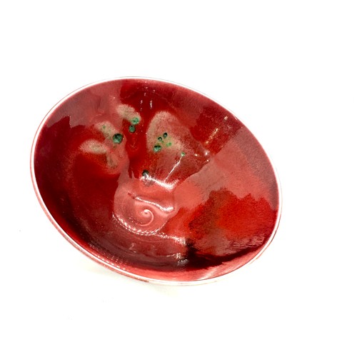 620 - Small Chinese Sang-de-Boeuf bowl measures approximately 3 inches tall 5.5 inches wide