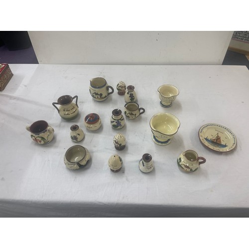 207 - Large selection of devonshire ware pottery