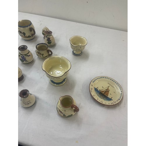 207 - Large selection of devonshire ware pottery