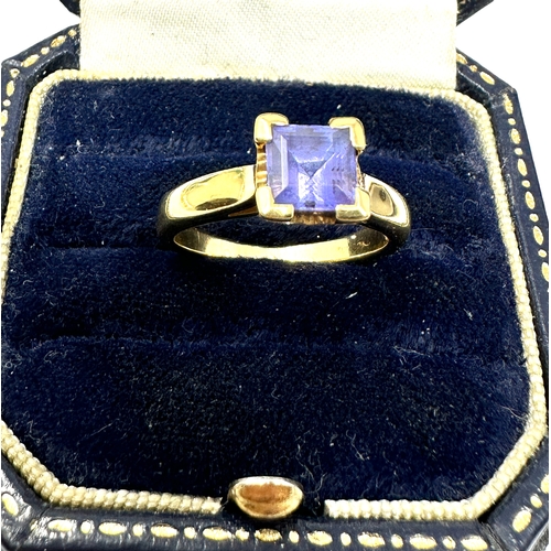 76 - 18ct gold tanzanite ring weight 4.5g