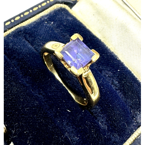 76 - 18ct gold tanzanite ring weight 4.5g