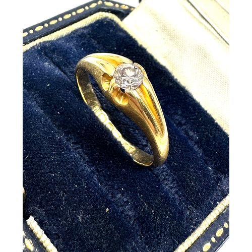 94 - Antique victorian 18ct gold diamond ring weight 4.2g