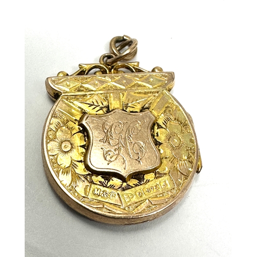 97 - Antique gold locket chester gold hallmarks weight 4.5g