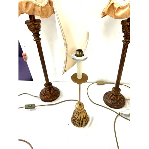 270 - 3 Vintage table lamps over all height 32inches