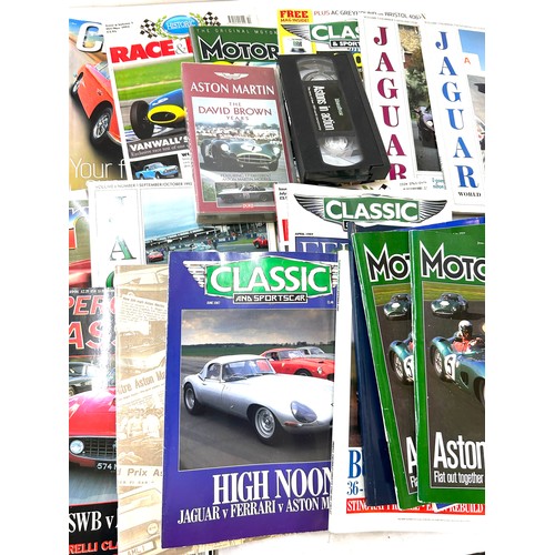 245 - Large selection of assorted motoring magazines many related to the aston martin marque